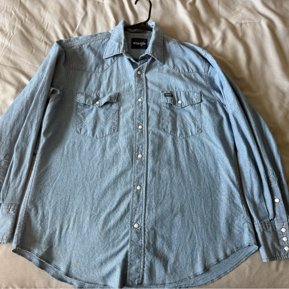 COWBOY CUT® LONG SLEEVE WESTERN DENIM SNAP WORK SHIRT
